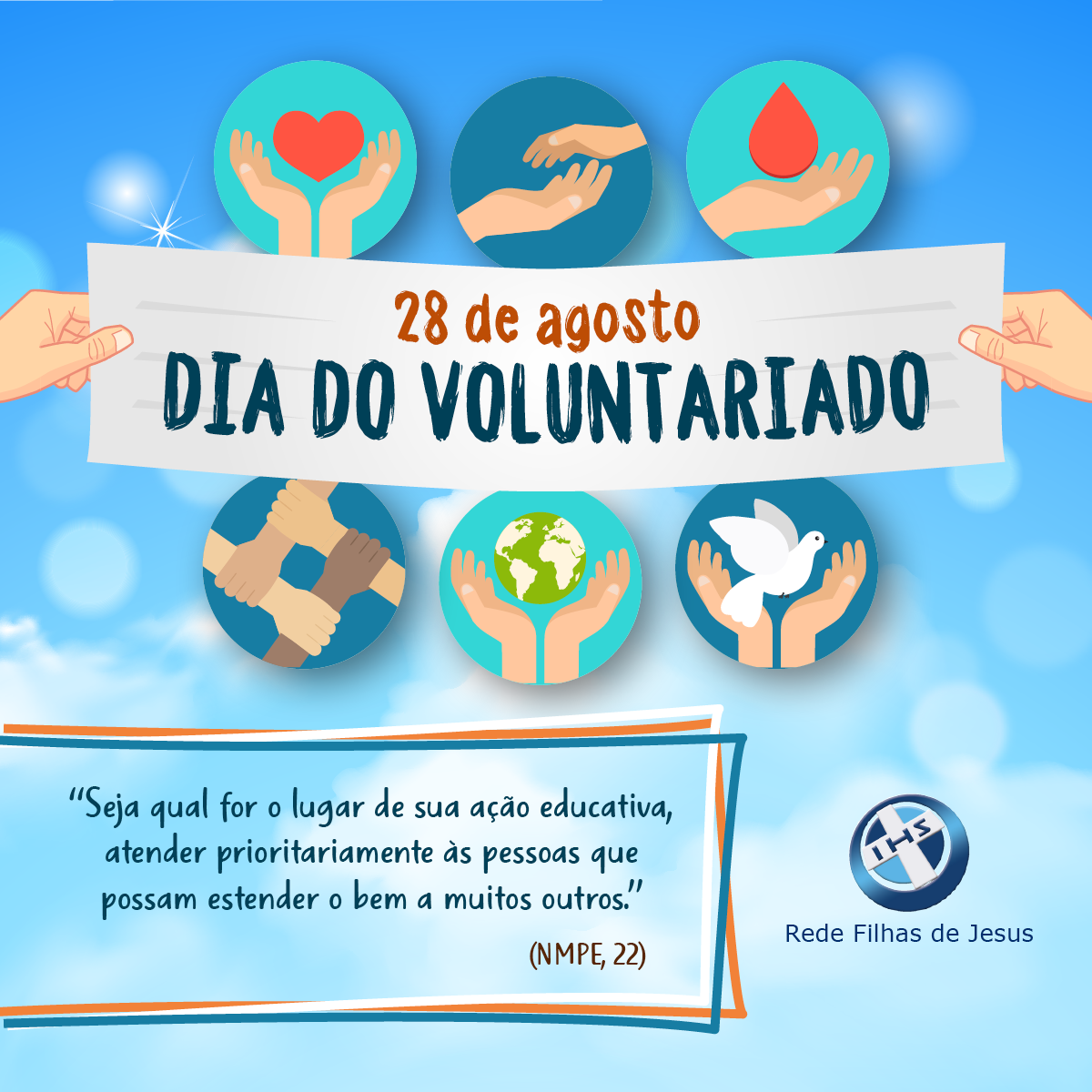 Calendário – 28 de agosto – Dia Nacional do Voluntariado – CRF-CE